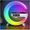 thumbnail image 2 of Zerak Mini G-Shaped Smart Wireless Speaker & Charger – 10 Light Effects, Bluetooth Audio, Wake-Up Light Alarm Clock, Night Light Lamp, 2 of 7