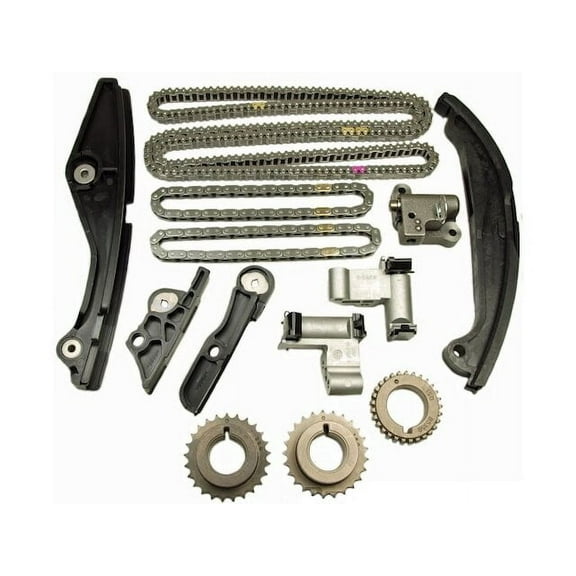 Front Timing Chain Kit - with VVT Variable Valve Timing Sprocket - Compatible with 2013 - 2017 Ford Explorer 3.5L V6 VIN T (Up To 6/28/2016) 2014 2015