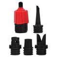 thumbnail image 1 of FRCOLOR air compressor 1Pc Vehicle-Mounted Electric Pump Splice Head Practical Simple Metal Pump Inflator Conversional Head for Kayak Car (Red),3.74"X2.56"X1.38", 1 of 5