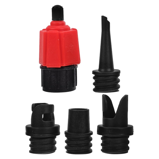 FRCOLOR air compressor 1Pc Vehicle-Mounted Electric Pump Splice Head Practical Simple Metal Pump Inflator Conversional Head for Kayak Car (Red),3.74"X2.56"X1.38"