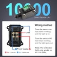 thumbnail image 5 of Waterproof On Off Toggle Switch with Green Light Rocker Button Inline Cord Switch DPST AC/DC 20A-125V,16A-250V,30A-24V,35A-12V, IP66, 5 of 11