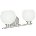 thumbnail image 3 of Aspen Creative 62199, 2-Light Bathroom Vanity, 15" Wide, Transitional Design, Brushed Nickel, 3 of 6