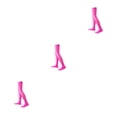 thumbnail image 4 of yingyy 1 Paire de Chaussettes Hautes 52 cm Élasticité Style Preppy Chaussettes Hautes Cosplay Rose Rouge 3Ensemble, 4 of 6