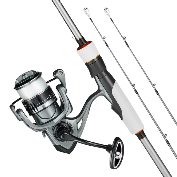 IM7 Carbon Fiber Spinning Rod and Reel Combo for Bass Fishing,7ft Two-Piece Fishing Pole,7 1 Ball Bearings,EVA Handle and Stainless Steel Guides