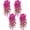 Hot Pink, variant on Artificial Hanging Flowers for Outdoors, 4 Pcs UV Resistant Fake Morning Glory Flowers, Realistic Silk Faux Hanging Plants for Porch, Garden, Patio, Planter Decoration