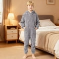 thumbnail image 5 of REDARER Warm and Cozy Lined Romper Jumpsuit for Boys Girls Soft Outfit with Grip Soles for Indoor Outdoor Comfort and Easy Dressing,Size:7-8 Years, 5 of 8