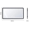 thumbnail image 3 of Espejo cosmético LED para automóvil, espejo de tocador para automóvil, espejo táctil para visera de automóvil con luz LED, espejo para automóvil, innovación moderna, 3 of 5