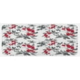 thumbnail image 1 of Rowan Kitchen Mat, Abstract Modern Garden Theme with Rowan Plant Botanical Pattern Design, Plush Decorative Kitchen Mat with Non Slip Backing, 47" X 19", Ruby Grey Black, by Ambesonne, 1 of 1