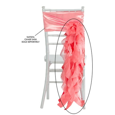 Curly Willow Chair Sash Material: Taffeta & Organza Approx. 29