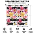 thumbnail image 2 of Blackout Kids Curtains,Pioneer Flower Floral Print Pattern Childrens Insulated Curtains Set Of 2,Bedroom Essentials,Toddler Room Decor 42"x84", 2 of 5
