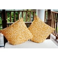 thumbnail image 5 of 16" x 16" Simply Daisy Seaweed Indoor/Outdoor Pillow, Egg Yolk Yellow Qty 1, 5 of 6
