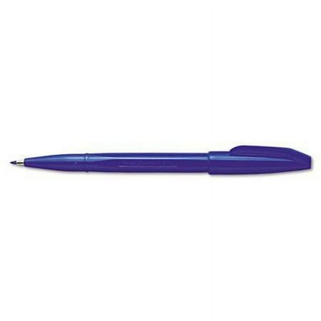 Sign Pen Porous Point Capped Water-Based Pen, Blue Ink, Fine, Dozen, Sold as Pack of 3