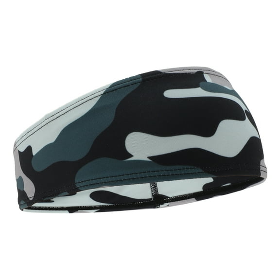 Unique Bargains 1 Pc Breathable Headband Triangle Sweat Headband for Sport Green White