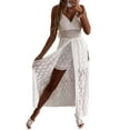thumbnail image 2 of Txlixc Body informal para mujer, color sólido, con encaje floral, sin mangas, con tirantes Txlixc Estilo de ocio, 2 of 9