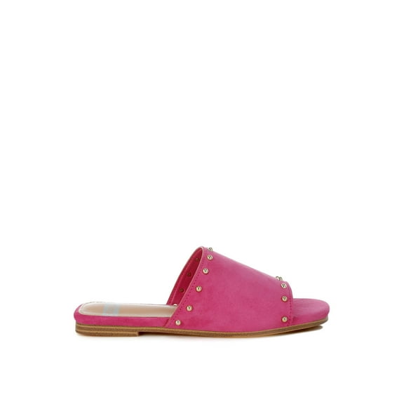Odalia Soft Suede Leather Studded Flats
