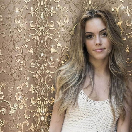 Gold Wall Covering Textured wallcoverings Modern Embossed Vinyl Wallpaper 3D Cocoa Taupe Beige Gold Glitter Damask Victorian Pattern Luxury Premium Washable Paste the Wall coverings Kitchen Bathroom Living room ()