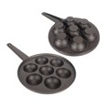 thumbnail image 1 of Sartén para parrilla Takoyaki ANGGREK Hierro Fundido 7 agujeros, 1 of 8