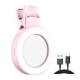 thumbnail image 2 of Pebbuoy LED Selfie Ring Light 180-Degree Rotatable Design Super Bright 3 Modes Rechargeable Phone Magnetic Selfie Light Makeup Fill Light with Mirror, 2 of 7