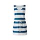 thumbnail image 2 of VISgogo Vestido casual de verano para mujer sin mangas con cuello en V profundo con cordón a rayas con bolsillos VISgogo  moda, 2 of 9