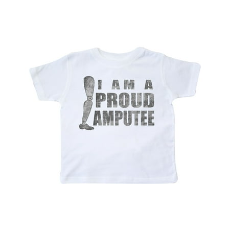 

Inktastic I Am a Proud Amputee with Prosthetic Leg Gift Toddler Boy or Toddler Girl T-Shirt