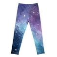 thumbnail image 4 of Tiijoy Little Girls Galaxy Yoga Pants High Waist Stretch Athletic Leggings, Sizes 18M-12, 4 of 4