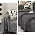 thumbnail image 4 of Funda de Sofá Reversible Chenilla Antideslizante Protector de Muebles para Sofá Fundas para Sofa Protector Cover Añade Estilo y Comodidad a Tu Salón (Negro), 4 of 4