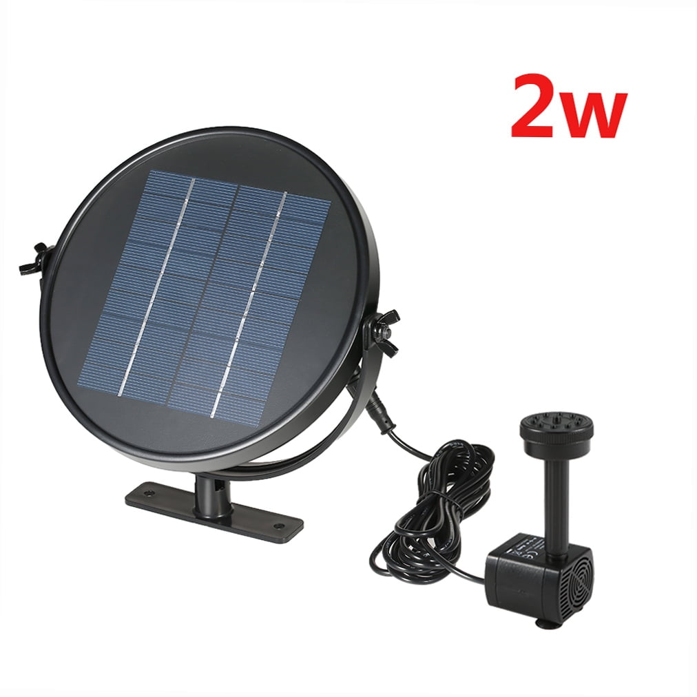 Brushless Solar Pond Water Pump Fountain With Panel 9v 2.5w 200l H