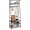 Black | A | 25.2", variant on 39.4" Narrow Hall Tree with Bench and Shoe Storage, 5 Hooks, Top Shelf & 2-Tier Shoe Rack, 70" Tall Entryway Coat Rack, Vintage Brown