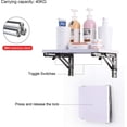 thumbnail image 2 of 2 Pcs Support de Console Pliant en Acier Inoxydable, Support de Console Pliant Rétractable Robuste, 2 of 5