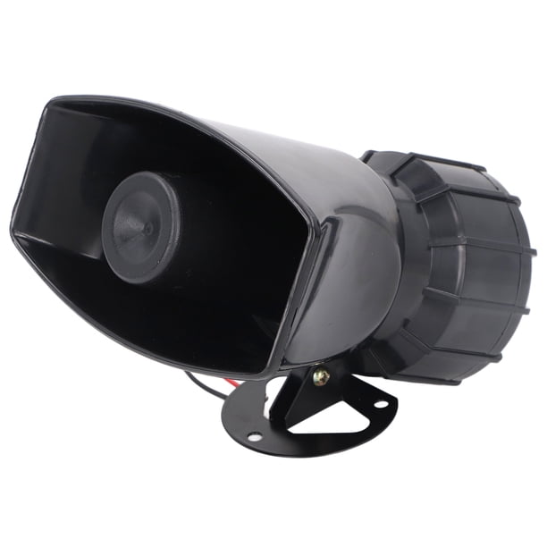 Alarma Eléctrica Para Exteriores, Sirena De Bocina Con Cable De Alta Potencia De 130DB 60W Con Dos Sonidos Para Coche, Camión, Timbre De Casa, Seguridad Interior Y Exterior