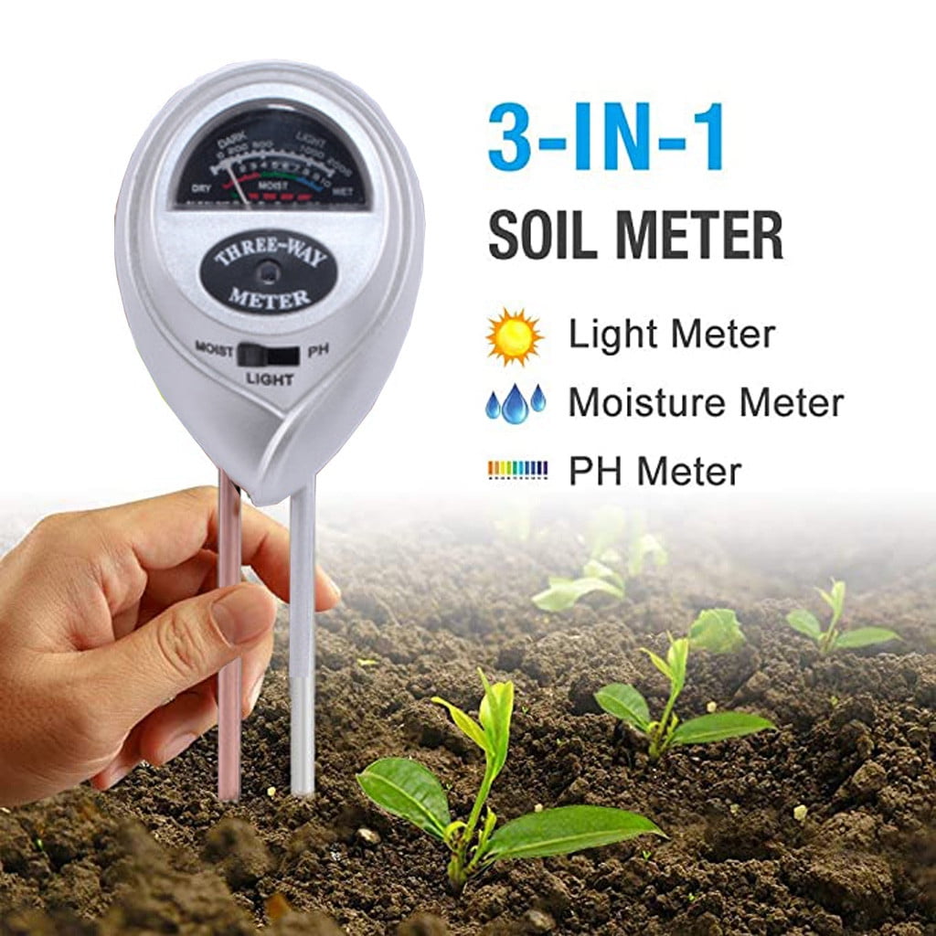 3 in1 Soil Tester Water PH Moisture Light Test Meter Set For Garden Plant Flower 