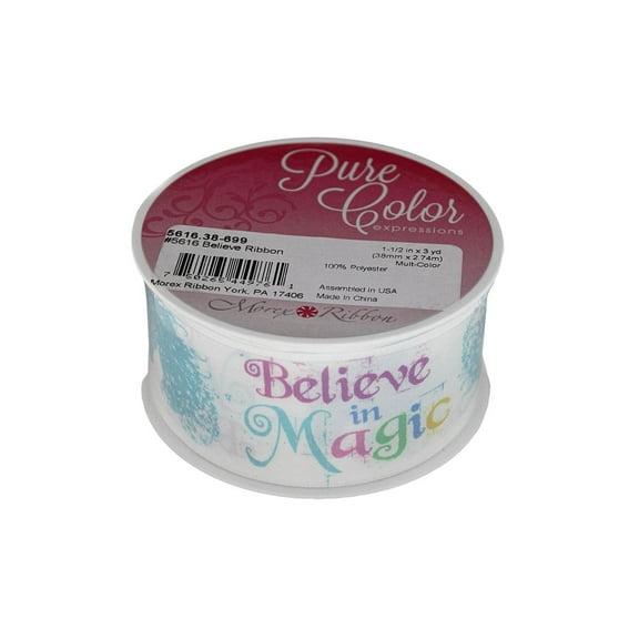 Morex Ribbon Believe 1 1/2"x 3yd Multi-Color