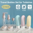thumbnail image 5 of ZOUYUE 12PCS Travel Bottles Set for Toiletries,TSA Approved Traveling Travel Size Containers for Shampoo Spray Bottle,Lotion & Body Wash Accessories, 5 of 7