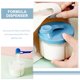 thumbnail image 4 of Dispensador de leche en polvo para bebés, contenedor de fórmula de cuatro compartimentos, 2 unidades, 4 of 6