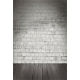 thumbnail image 3 of Telón de fondo ABPHQTO 150x220cm Shabby Chic Pared de ladrillo degradado Piso de madera, 3 of 3