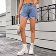 thumbnail image 6 of Shorts for Women Casual High Waisted Stretchy Denim Pants Summer Fasion Casual Hot Jorts with Pockets, 6 of 9