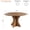 Brown, variant on Space-Saving 47" Round Dining Table for 4-6 – Modern Pedestal Base – Apartment, Kitchen, Living Room – Elegant Walnut Wood Grain Finish