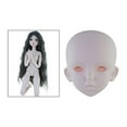 thumbnail image 2 of shamjina BJD Doll Head 24 inch Crafts Doll Making Supplies for BJD Makeup Doll Making, 2 of 8