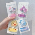 thumbnail image 3 of HelloKitty-horquilla de My Melody Kuromi para niña, diadema de felpa elástica, bonita y dulce, regalo, 3 of 4