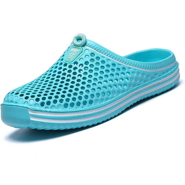 Women Garden Clogs Mules Summer Breathable Mesh Sandals Lightweight Indoor/Outdoor Slippers Quick-Drying