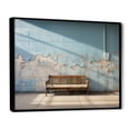 thumbnail image 2 of Designart art Mural Encadré Sport Baseball, art Mural Encadré Sport Baseball, Banc de Baseball Simplicité I, art Mural Encadré Noir Moderne Extra large, 40x30 Pouces Cadre Noir, 2 of 5