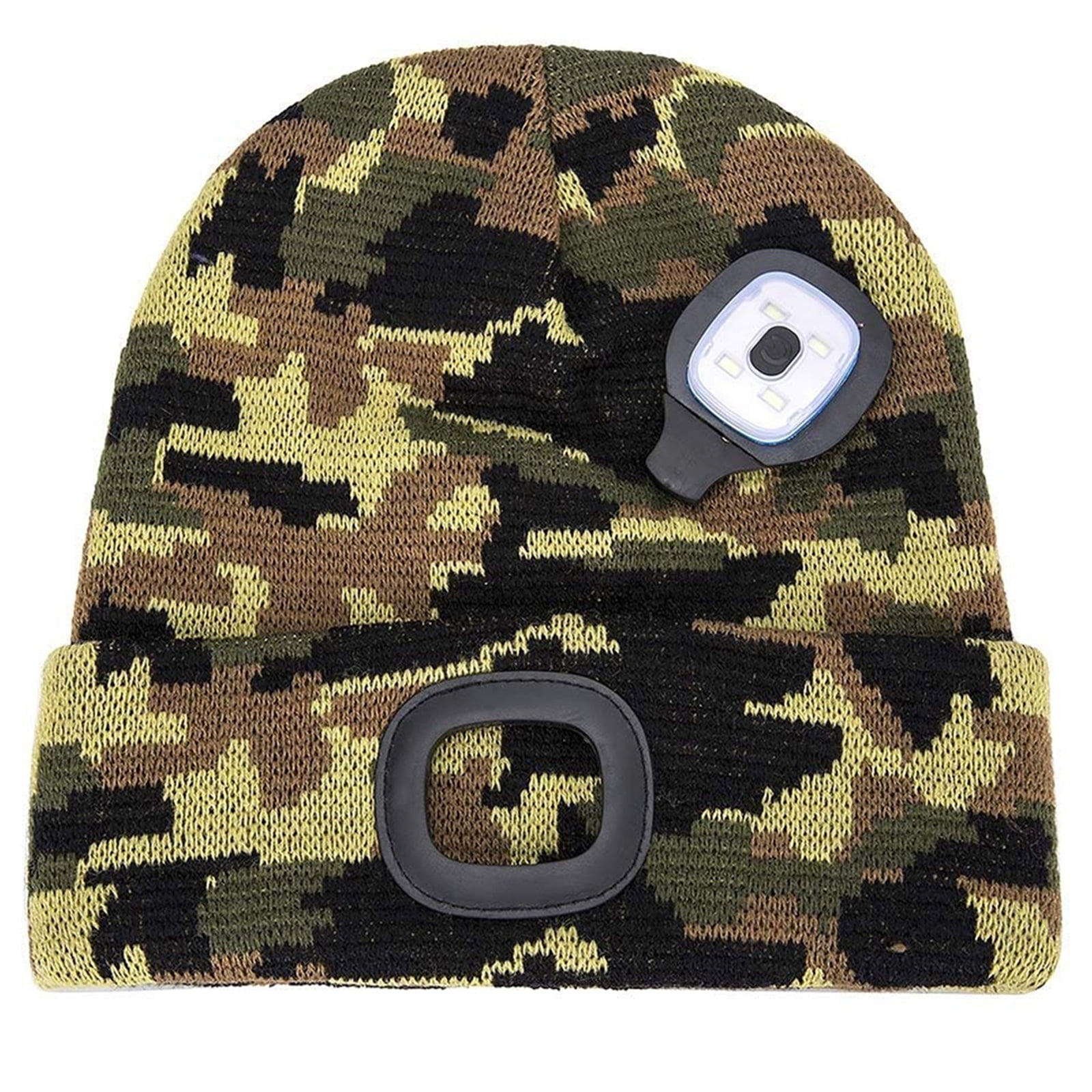 LED Beanie Hat with Light,Knit Hands 