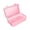 Pink, variant on NovaStitch 42 Pin Icing Tip Storage Box Piping Nozzle Organizer Case for Cake Decorating Tool Set Supplies with Fixed Pins in Clear