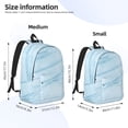 thumbnail image 3 of Naloa Blue Marble Canvas Backpack for Men Women Rucksack Casual Travel Daypack College Tote Satchel Bookbag for Teens-Small, 3 of 7