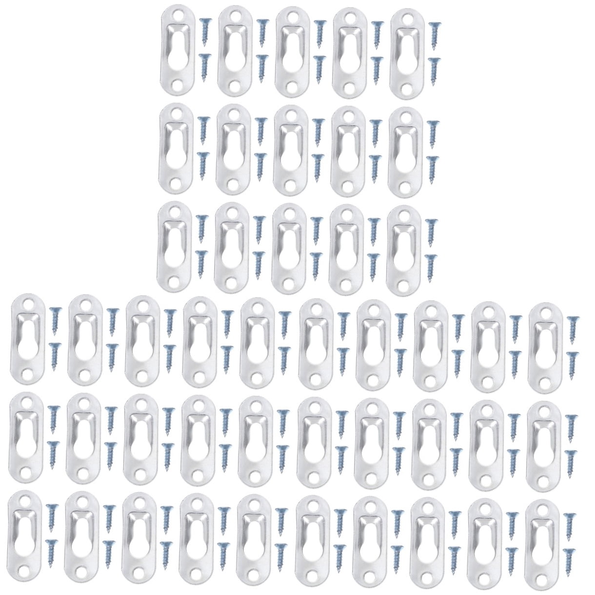 Mobutofu  Keyhole Hangers Easy Install for Artwork and Mirrors 90Pcs