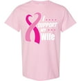 thumbnail image 3 of Inktastic Breast Cancer Awareness I Support My Wife with Pink Ribbon T-Shirt, 3 of 5