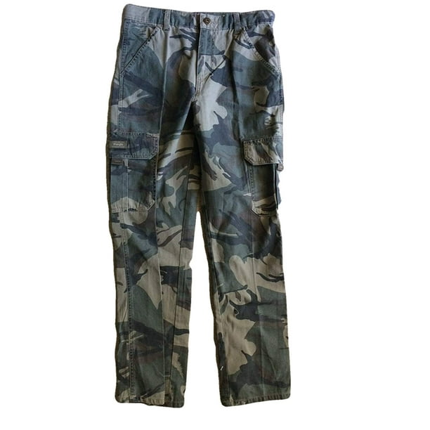 wrangler camo cargo pants