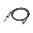 thumbnail image 3 of Cable adaptador RCA a 1/4" Rendimiento estable Reemplaza accesorios robustos 6,35 mm Longitud del cable 300cm, 3 of 9