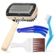 thumbnail image 1 of Kit de Herramientas de Limpieza de Aire Acondicionado de 4 Piezas, 1 Cepillo Limpiador de Serpentín de Condensador de Doble Cara y 3 Cepillos de Limpieza de Microfibra, 1 of 5