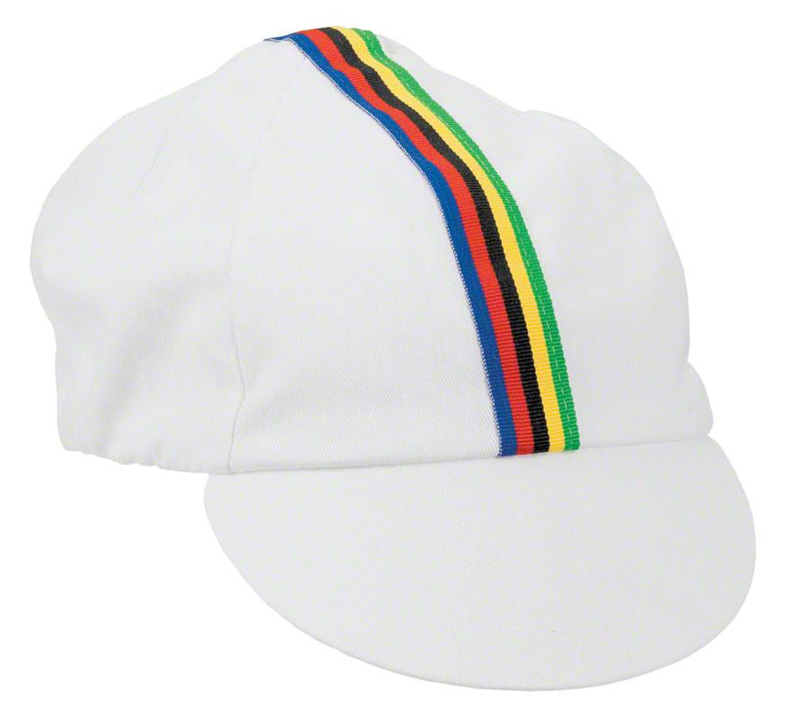 PACE CINELLI BLACK/WHITE CYCLING CAP HAT--ONE SIZE 